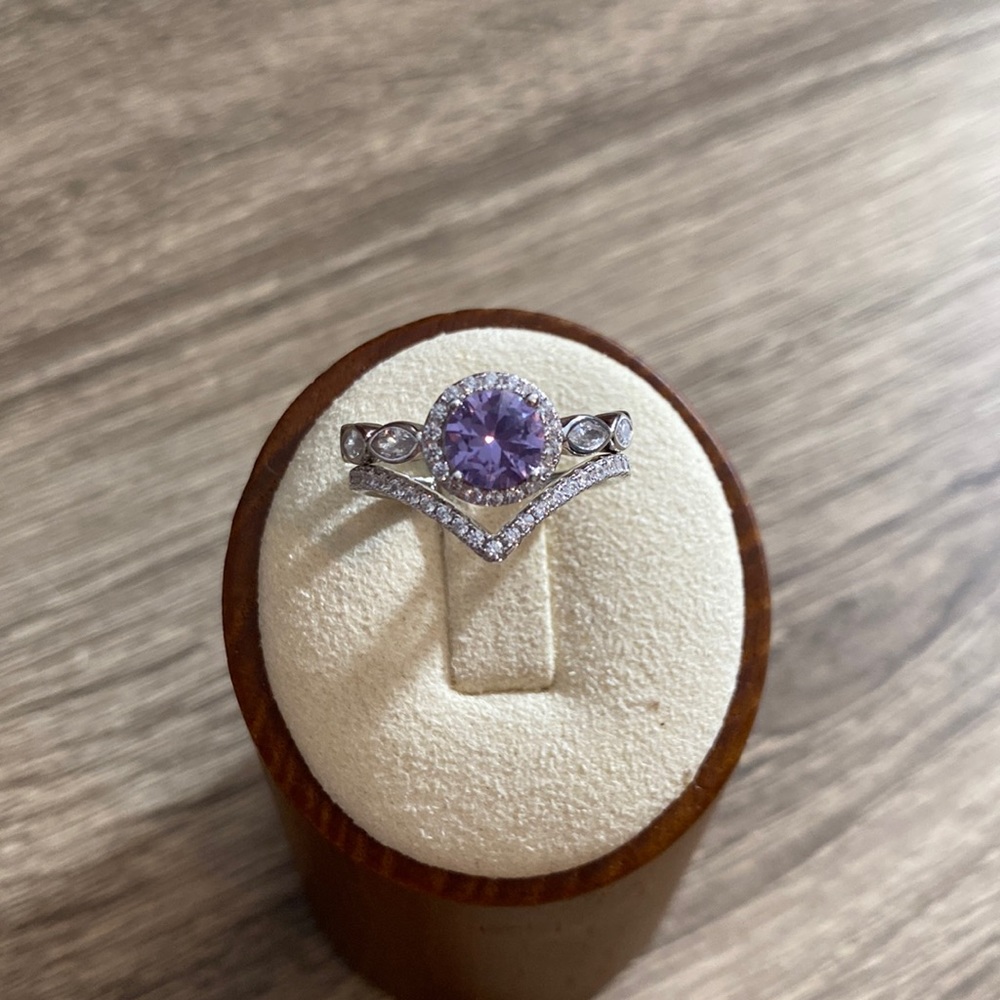 Alexandrite Rings SET 18K Gold Vermeil NEW